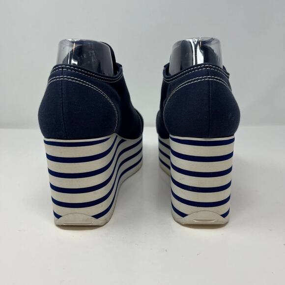 Miu Miu Shoes Women's Size 38.5 Platform Sneakers Authentic Designer Luxury Bold - Picture 8 of 16